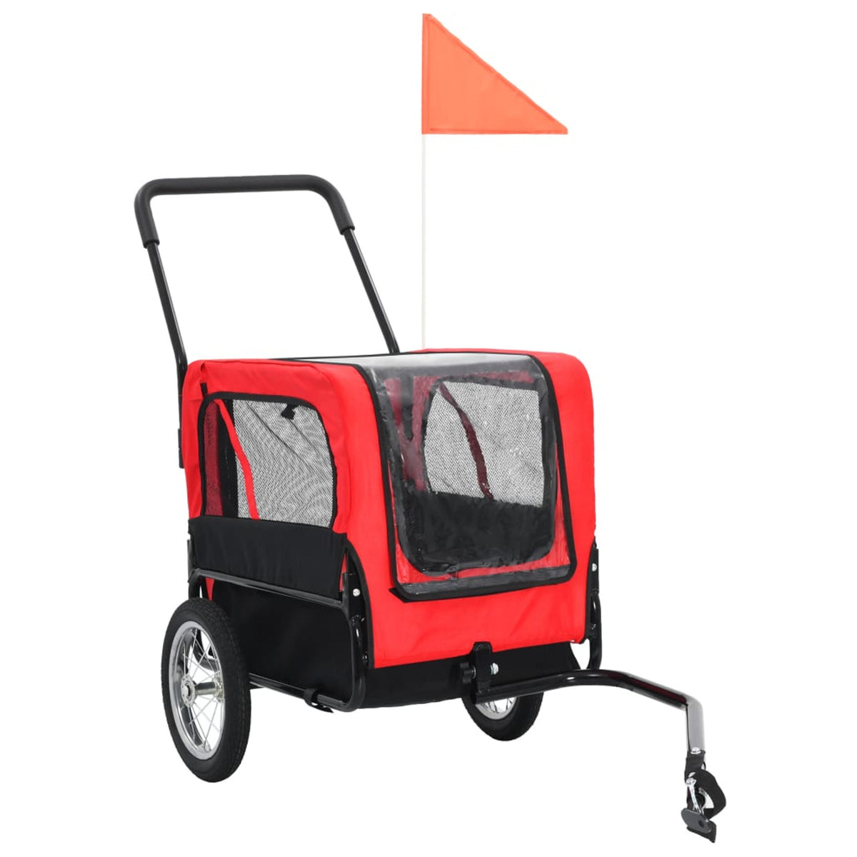 Red and Black Pet Bike Trailer Jogging Stroller D724
