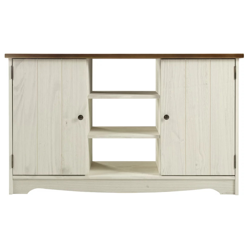 White Distressed Wood Buffet Sideboard Q1677