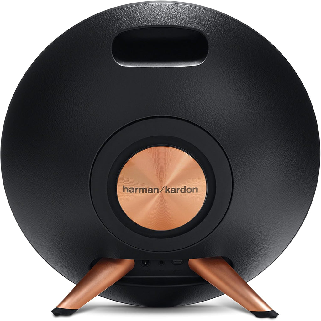 Black Wireless Speaker System with Rechargeable Battery and Built-in Microphone U742