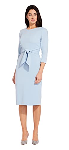 Bow Sheath Dress with Three Quarter Sleeves K1692