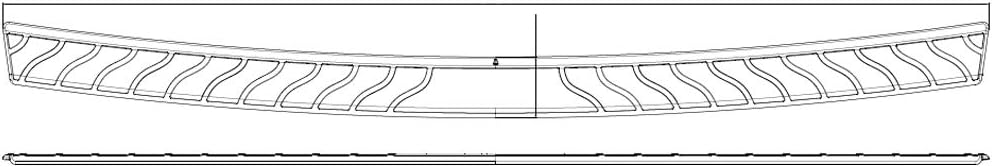 Rear Bumper Protector Pack of 2 N181328