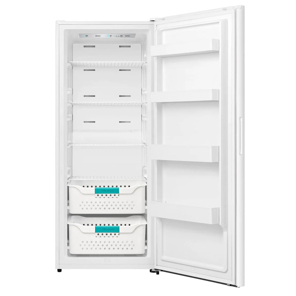 13.5 Cu Ft White Upright Freezer with Reversible Door V522
