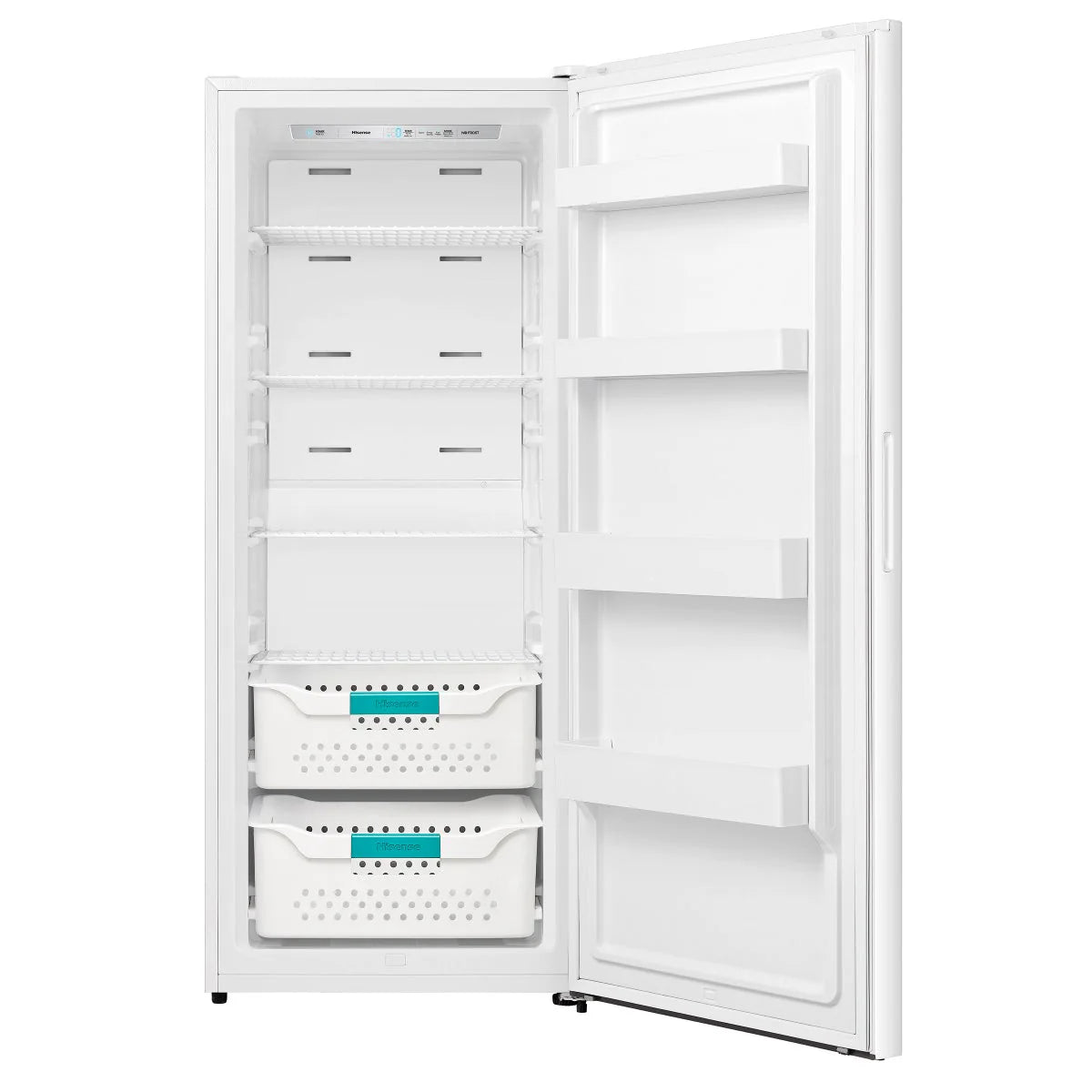 13.5 Cu Ft White Upright Freezer with Reversible Door V522