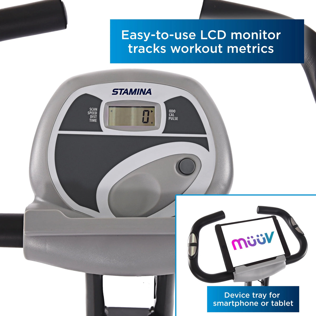Folding Exercise Bike with Heart Rate Sensors Z491400