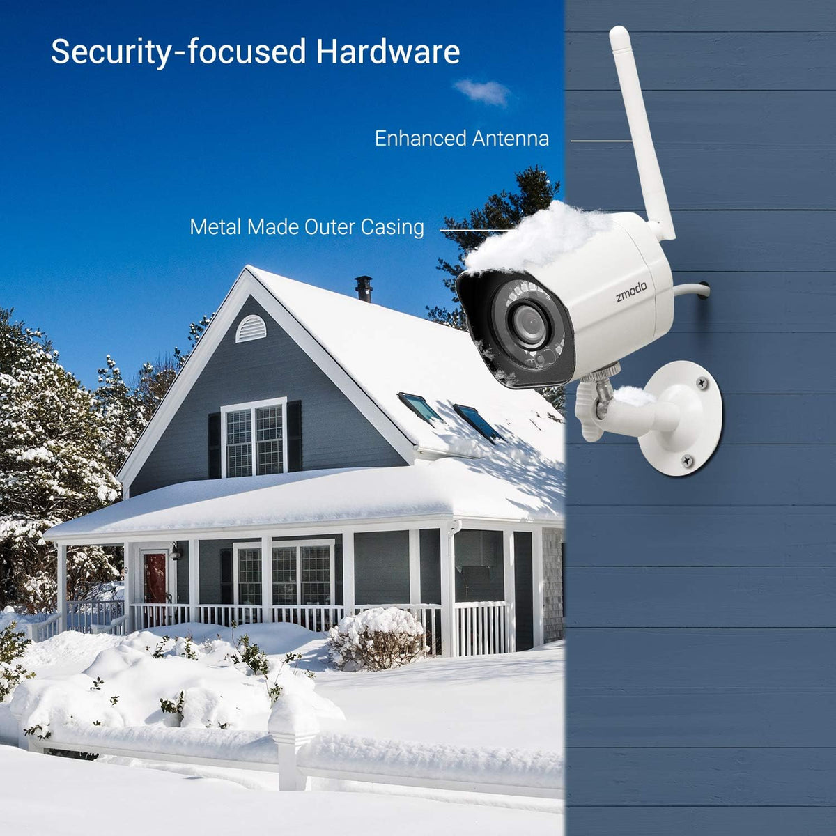 1080p Full HD Wifi Outdoor Security Cameras with Night Vision, IP 66 Weatherproof, 4 Pack K257
