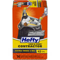 Heavy Duty Contractor Large Trash Bags, 42 Gallon, 14 Count L371919