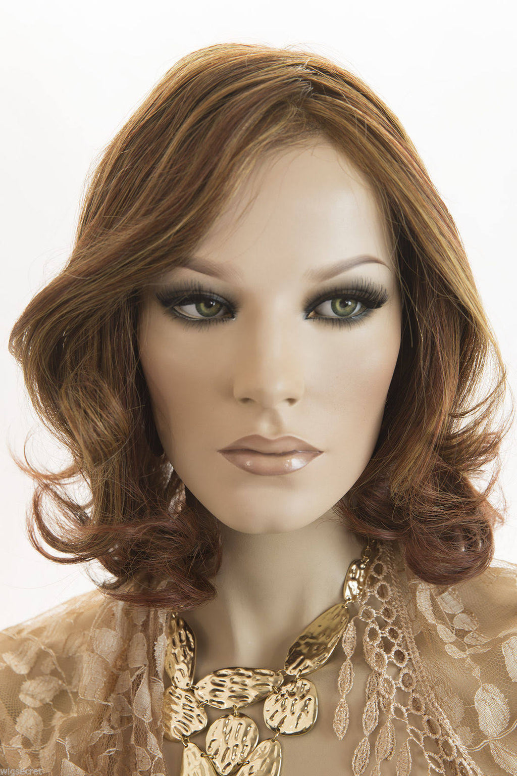 Medium Human Hair Lace Front Mono-filament Petite Wigs C205605