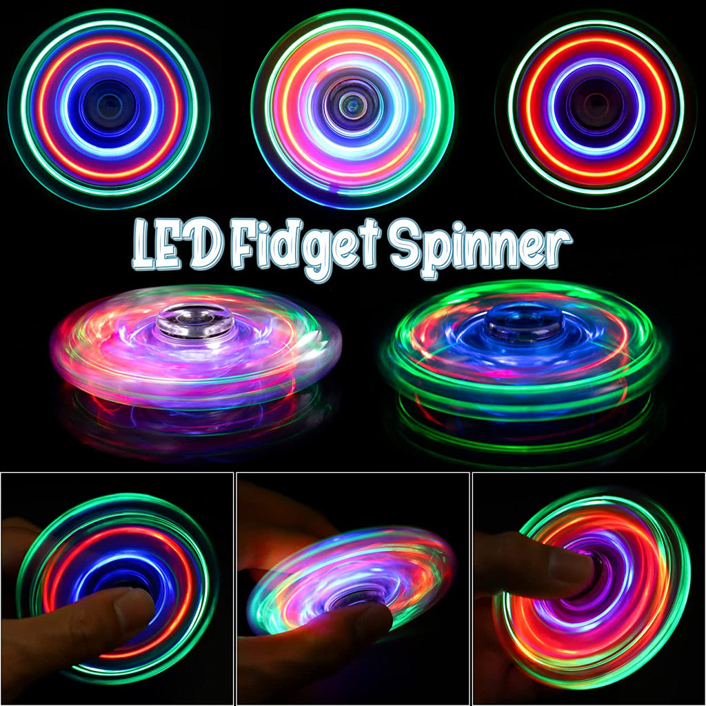 LED Light Up Fidget Spinners 2 Pack S770772