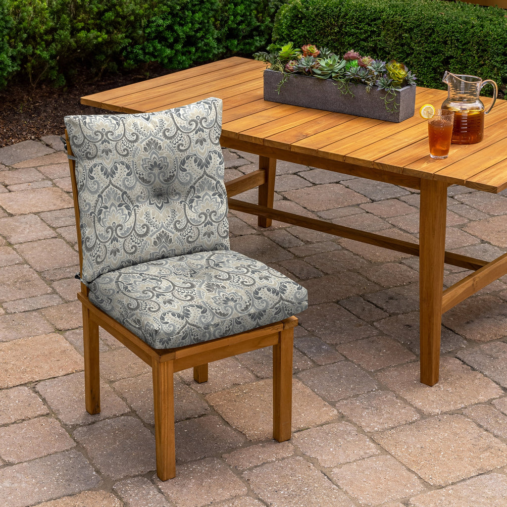 Outdoor Plush Tufted Blowfill Dining Chair Cushion 21 x 40 G565