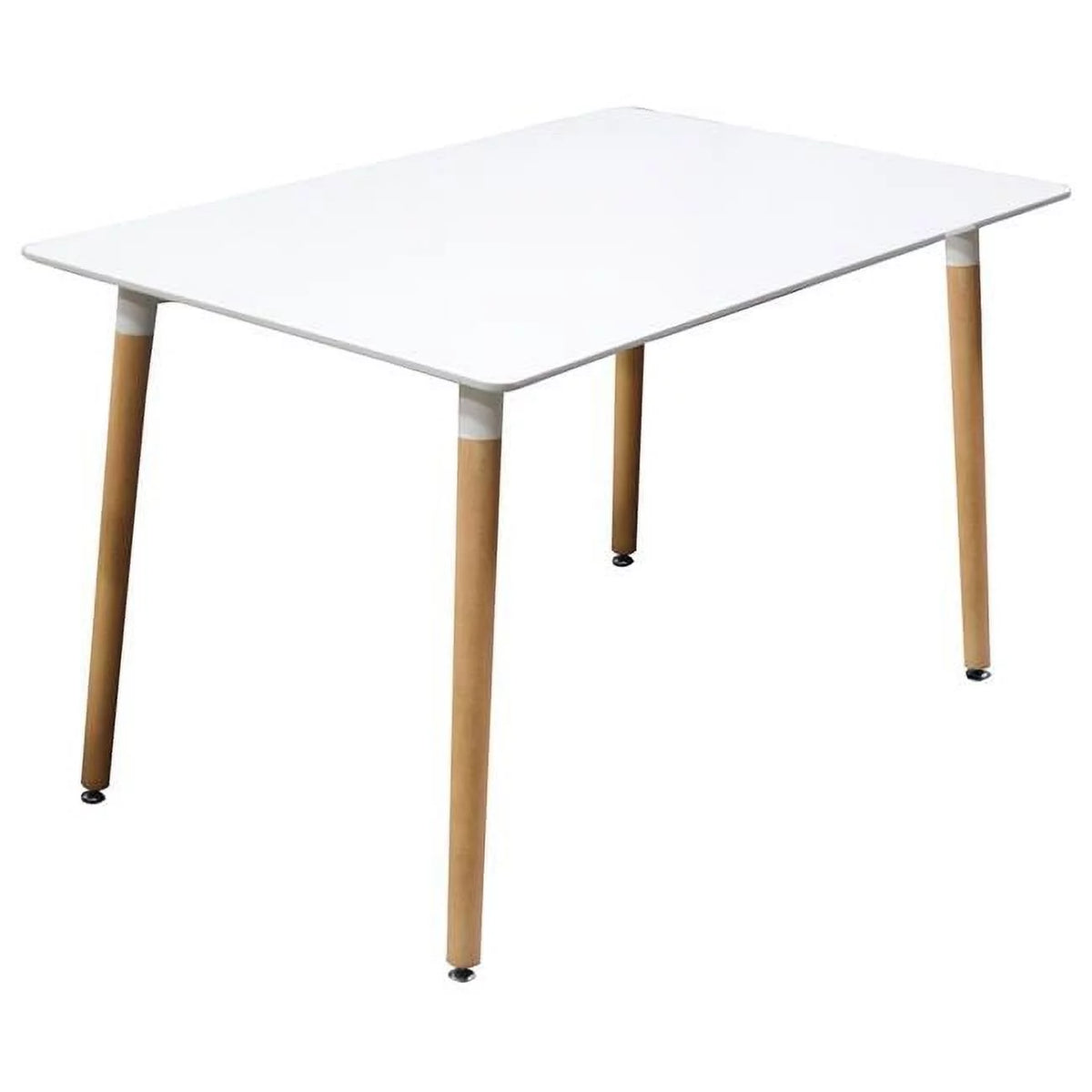 White Solid Wood Dining Table N490314