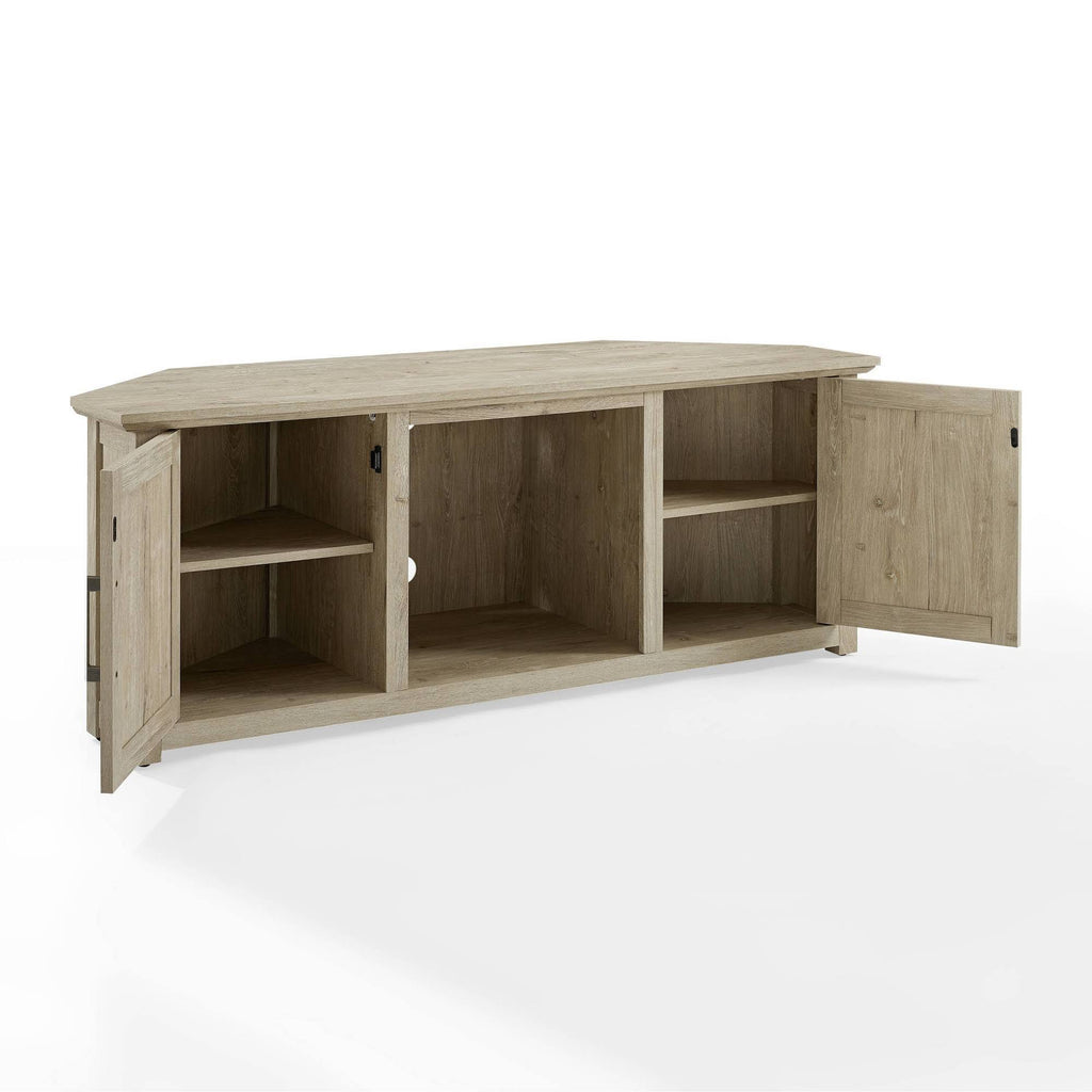 Corner TV Stand Frosted Oak H3959
