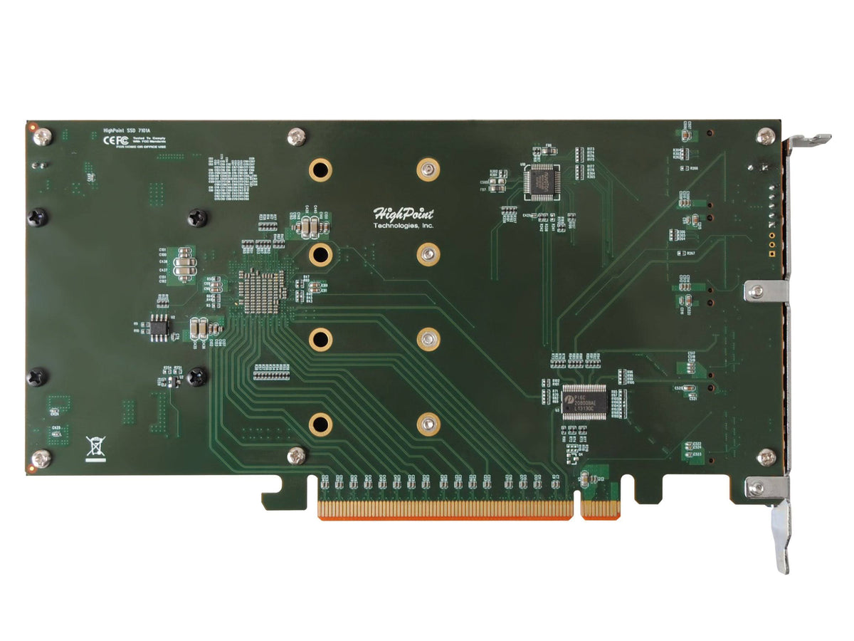 1 4X Dedicated 32Gbps M.2 Ports to PCIe 3.0 x16 Raid Controller T94138