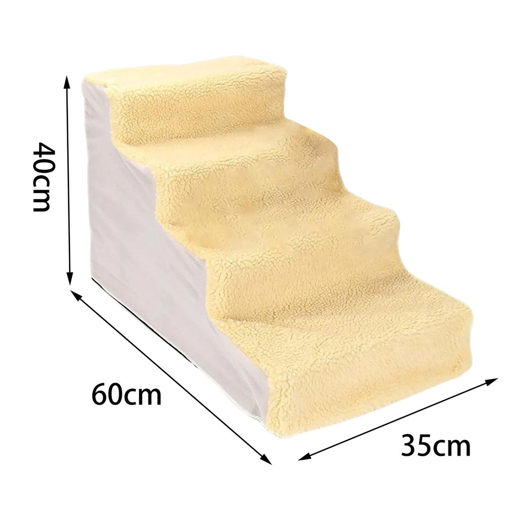 Yellow Non Slip Detachable Washable Pet Stairs A9986