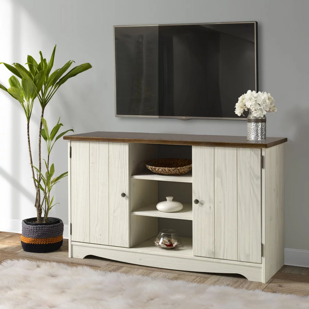 White Distressed Wood Buffet Sideboard Q1677