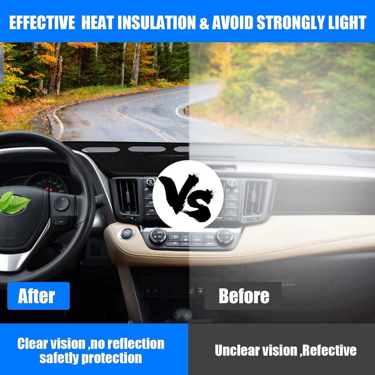 Black Nonslip Dashboard Cover Mat P89067