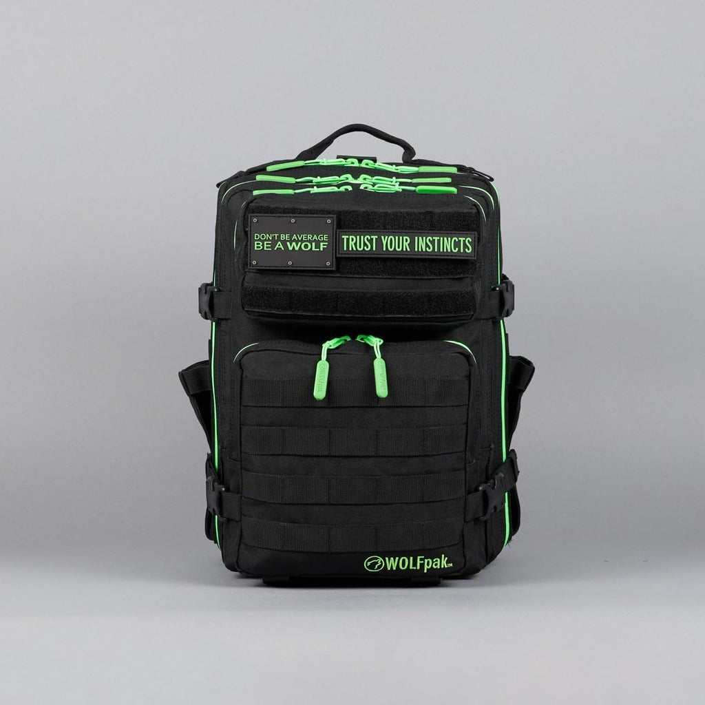 25 L BackPack Black Neon Green A60680