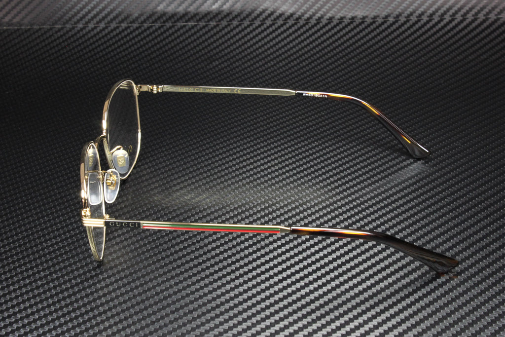 Gold Round Oval Eyeglasses N520
