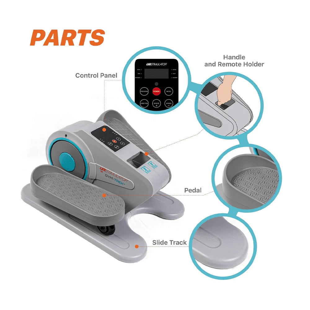 Seated Under Desk Elliptical Machine with Remote Control W32678
