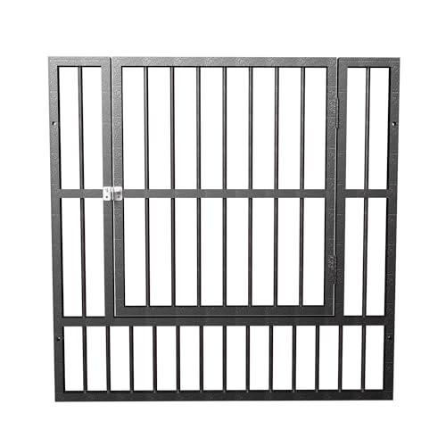 32" Height 6 Panel Black Dog Playpen with Door F31841