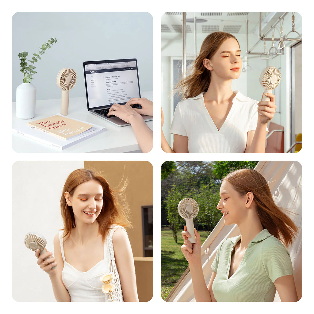 Handheld Mini Fan with 3 Speed USB Rechargeable G782