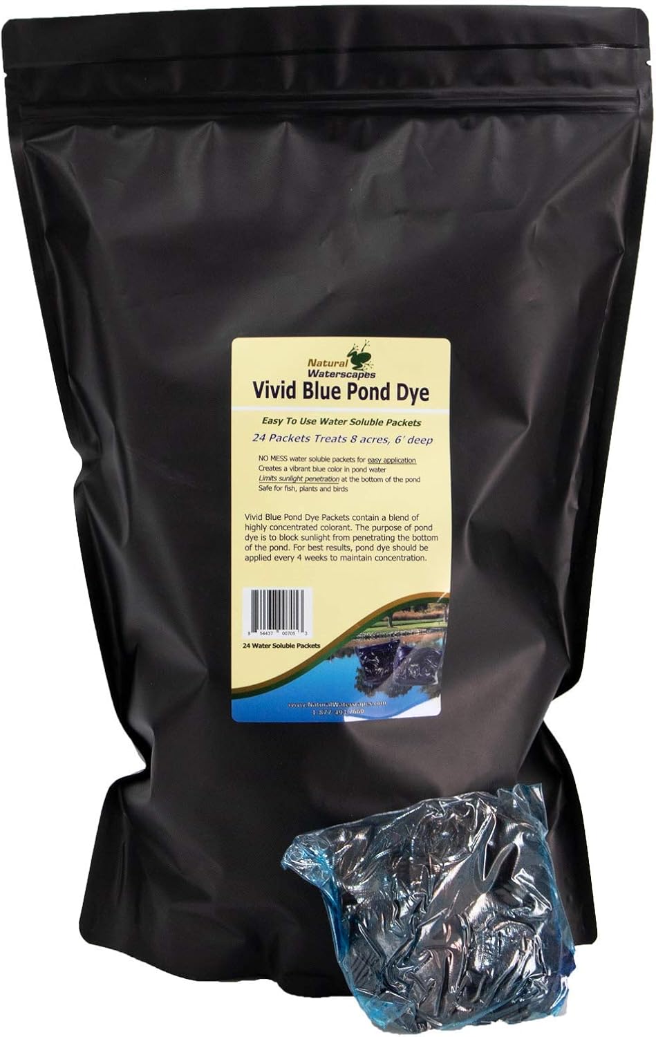 24 Water Soluble Pond Dye Packets Y4384