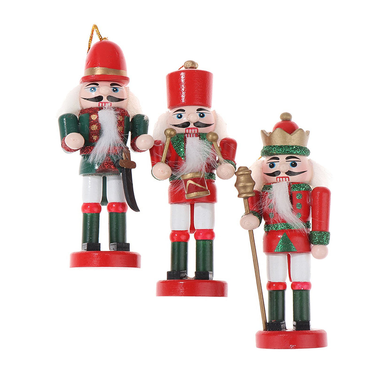 1Pc 12.5CM Nutcracker Puppet Soldier Pendant Christmas Decor Ornament N901963