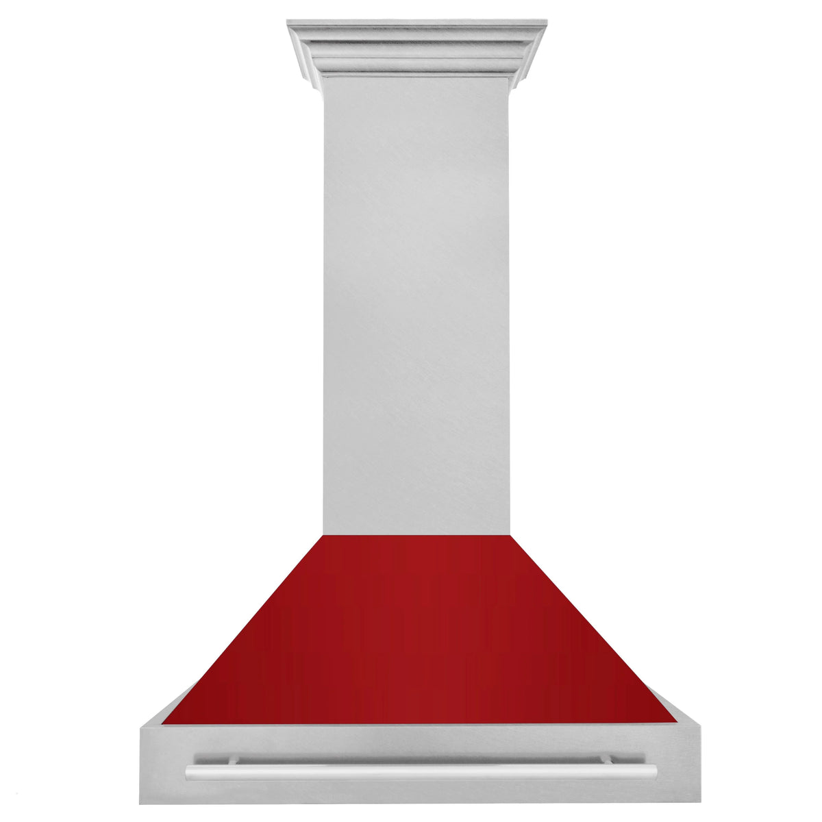 36 Inch Stainless Steel Range Hood with Red Gloss Shell S10783