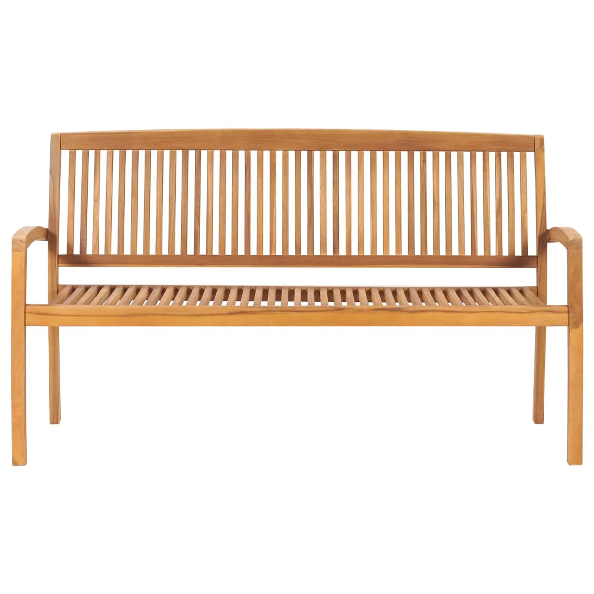 Black Cushion Teak Wood Garden Bench Q9402