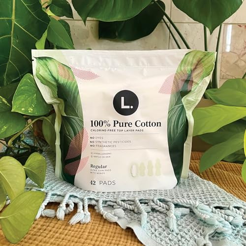 Pure Cotton Ultra Thin Pads with Wings, Unscented, 56 Count Z648024