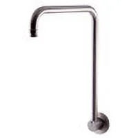 Brushed Nickel 12" Round Raised Wall Mounted Shower Arm Q9592