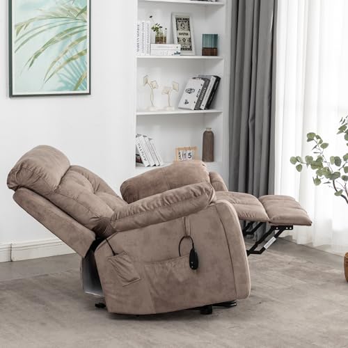 Oversized Power Lift Recliner with Heat & Massage, Brown N680286