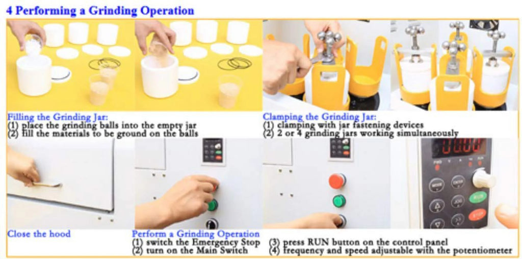 4L Alumina Ceramic Lab Planetary Ball Grinding Mill Mixer I423