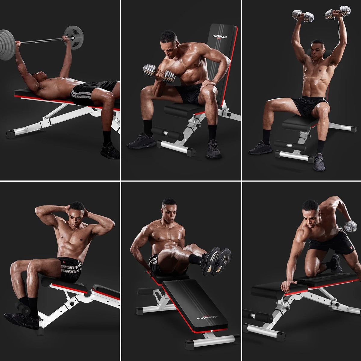 Foldable Weight Bench 600 lbs with 6 Incline Adjustable P232251