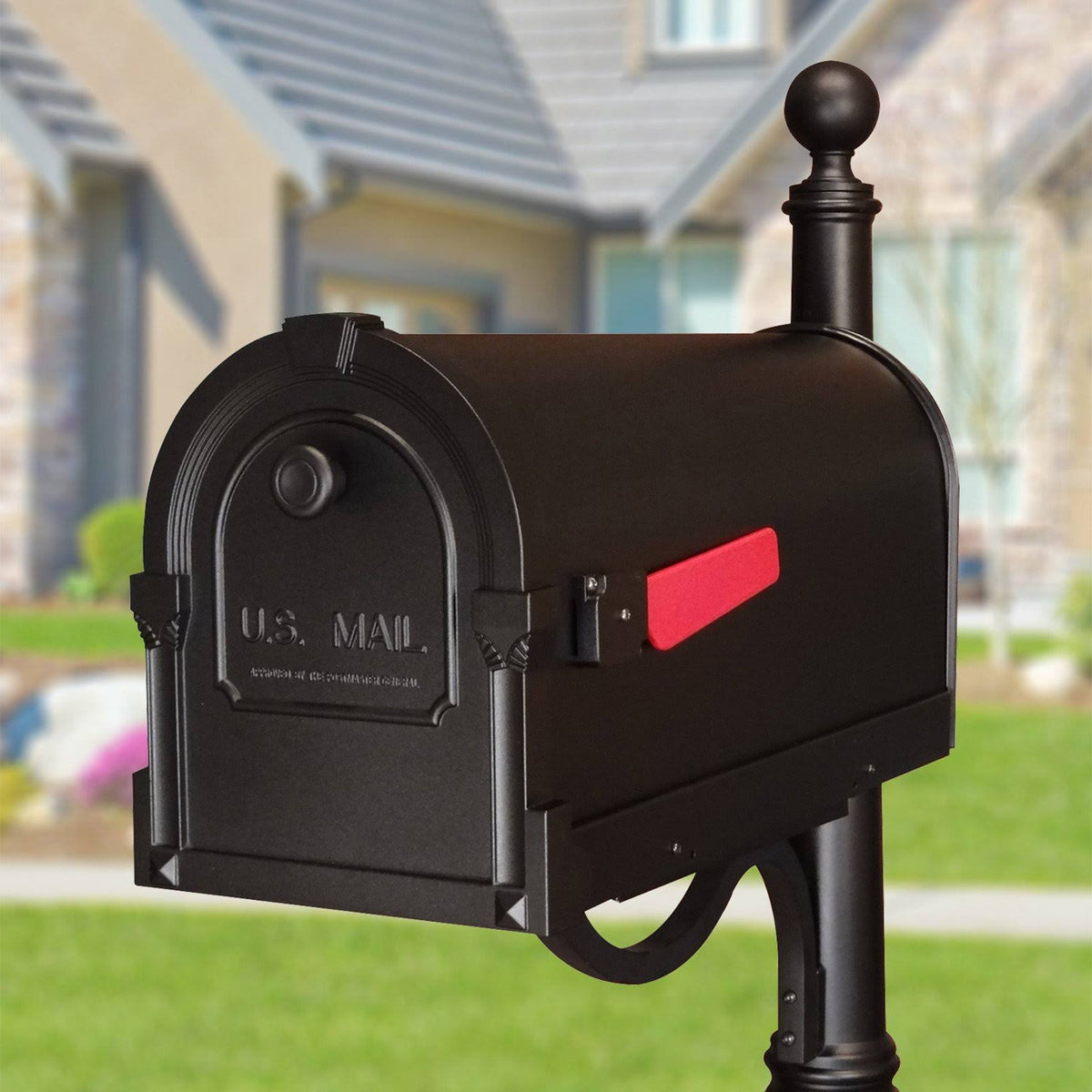 Swedish Silver Curbside Mailbox R346