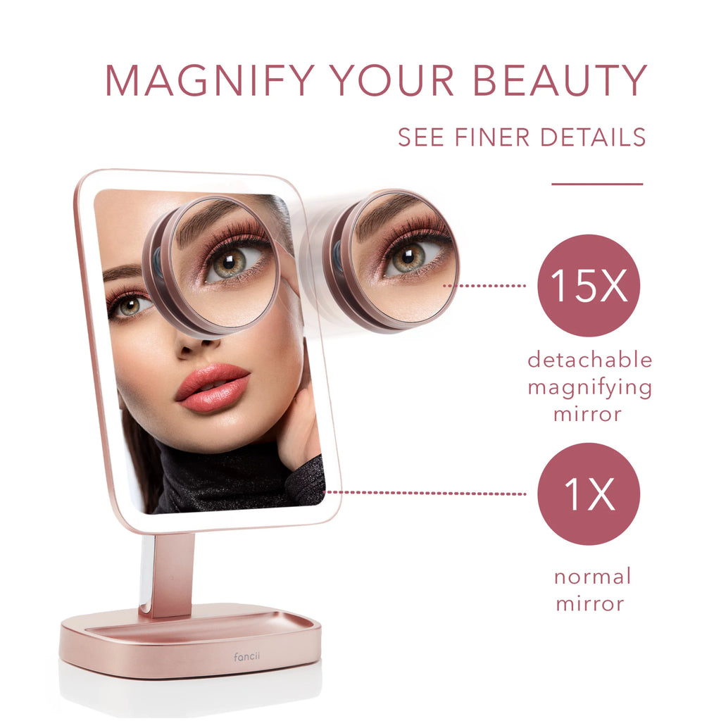 LED Makeup Vanity Mirror with 15x Magnifying Mirror J9241