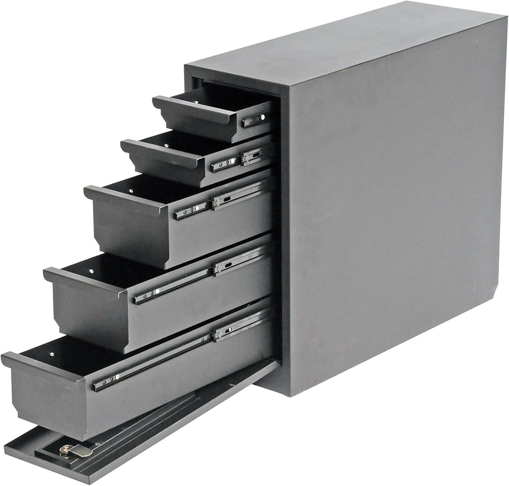 Steel Wheel Well Tool Box with Drawers U367825