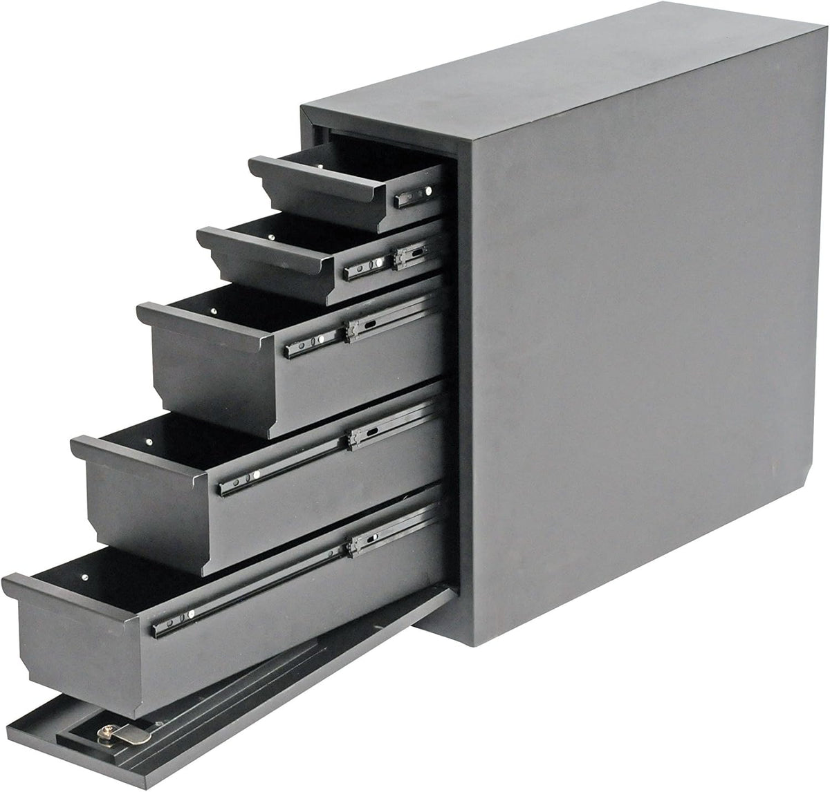 Steel Wheel Well Tool Box with Drawers U367825