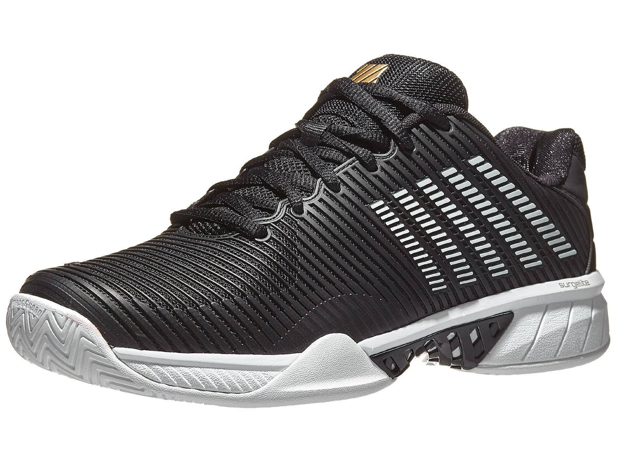 Black Gold White Tennis Shoes X8004