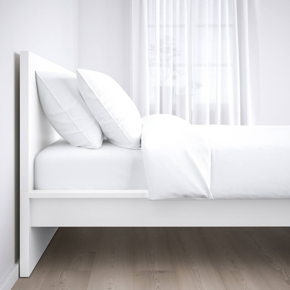 White Full Bed Frame C683