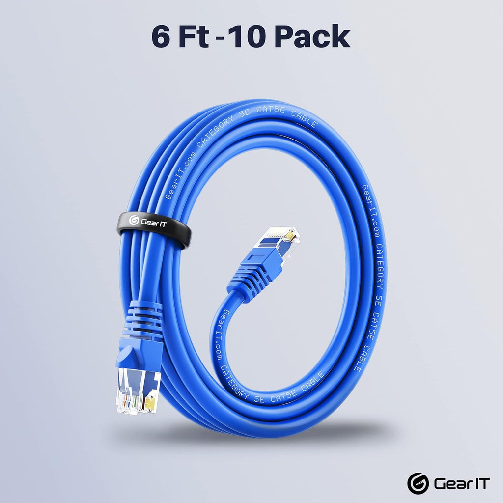 Cat5e Ethernet Patch Cable 1 Foot Blue F445
