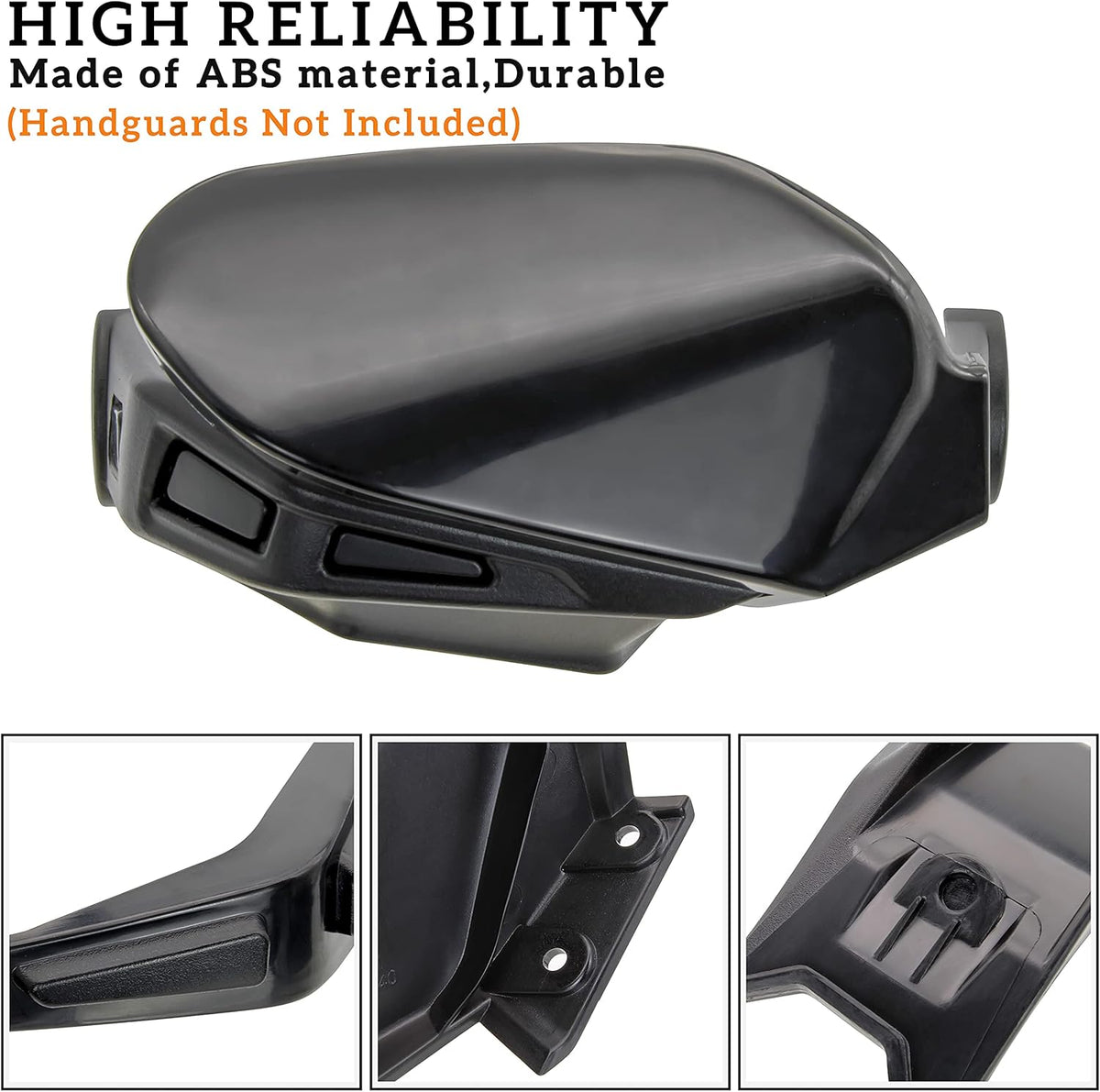 Black Plastic Handguards Wind Deflector Kit 2PCS Q13490