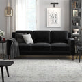 Green Velvet 3 Seater Sofa O9696
