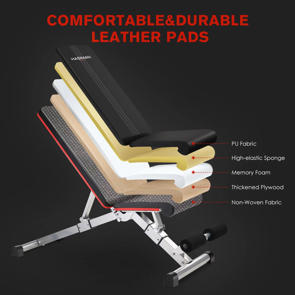 Foldable Weight Bench 600 lbs with 6 Incline Adjustable P232251