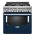 Ink Blue Smart Gas Range with Self-Cleaning and True Convection H774134