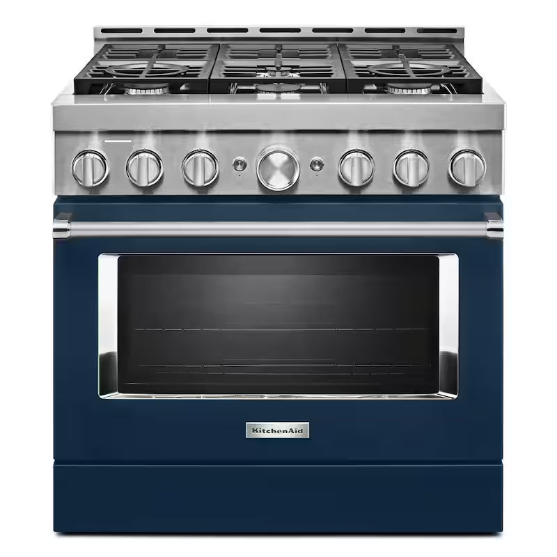 Ink Blue Smart Gas Range with Self-Cleaning and True Convection H774134