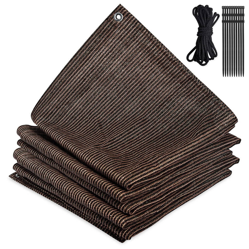 Mocha 6x10 FT Shade Cloth Privacy Screen H27554