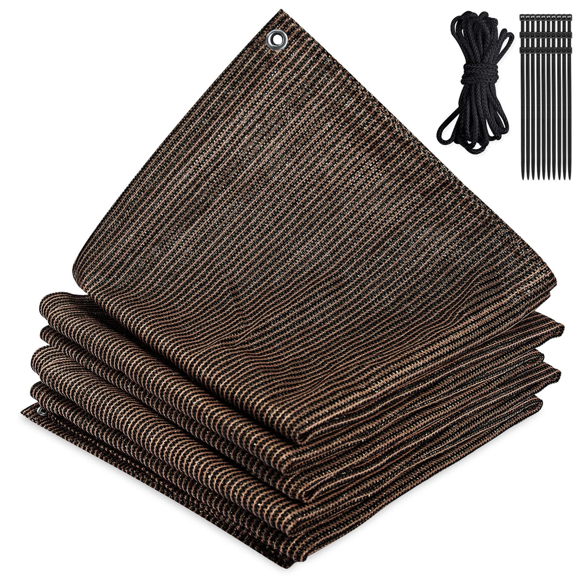 Mocha 6x10 FT Shade Cloth Privacy Screen H27554