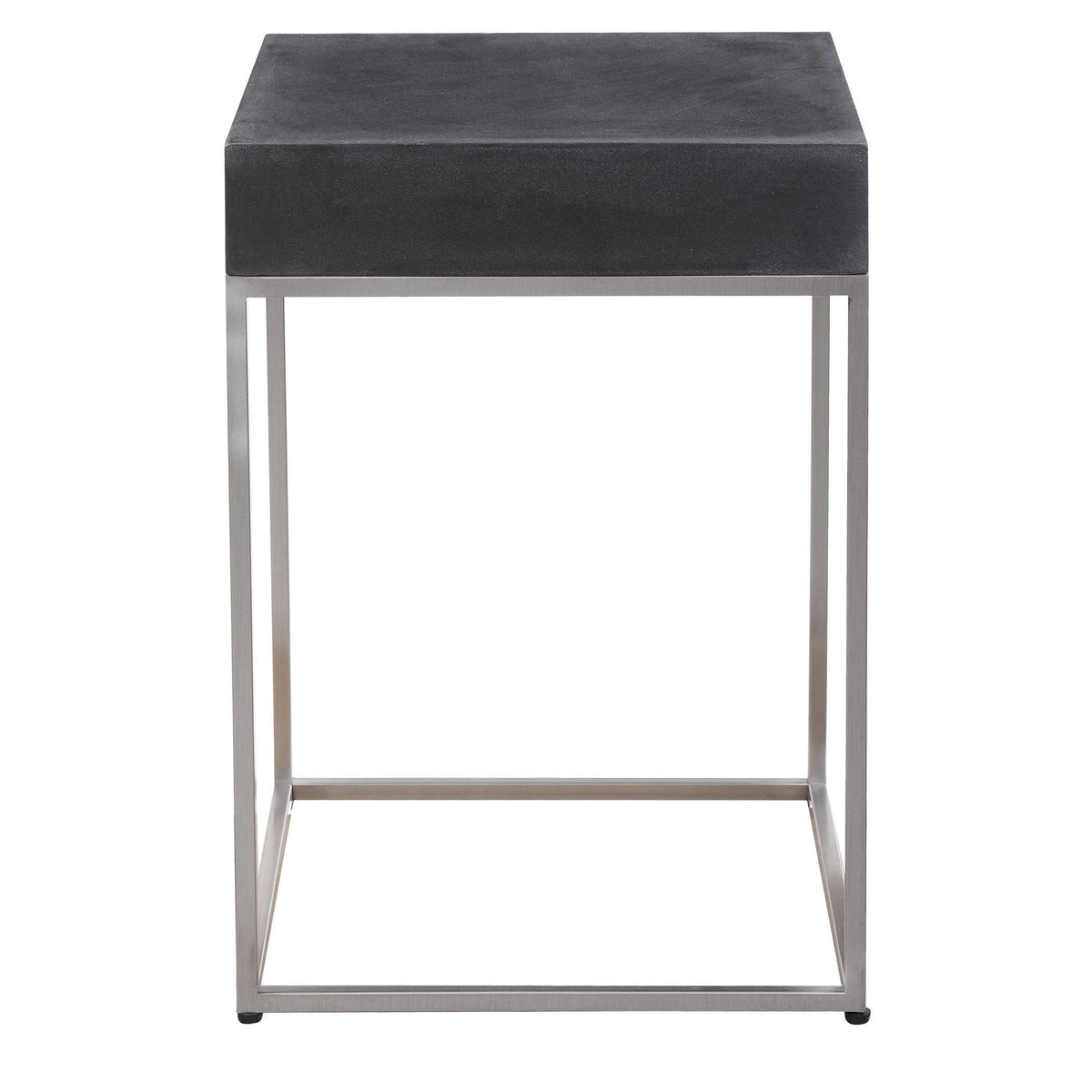 Black Concrete Accent Table G196