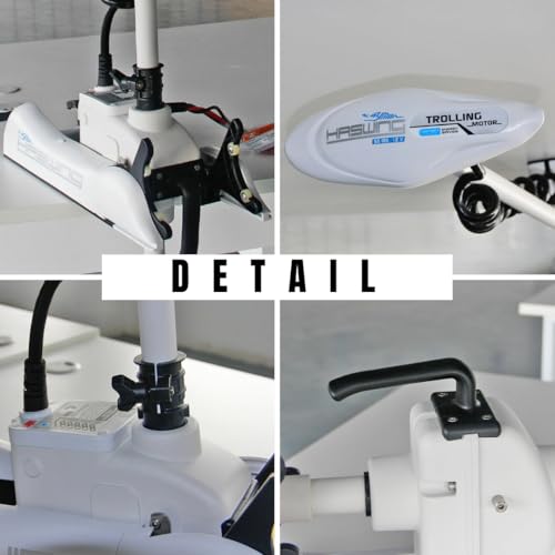12V 55LB 48 Inch Shaft Bow Mount Electric Trolling Motor with Remote Control I51384