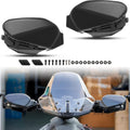 Black Plastic Handguards Wind Deflector Kit 2PCS Q13490